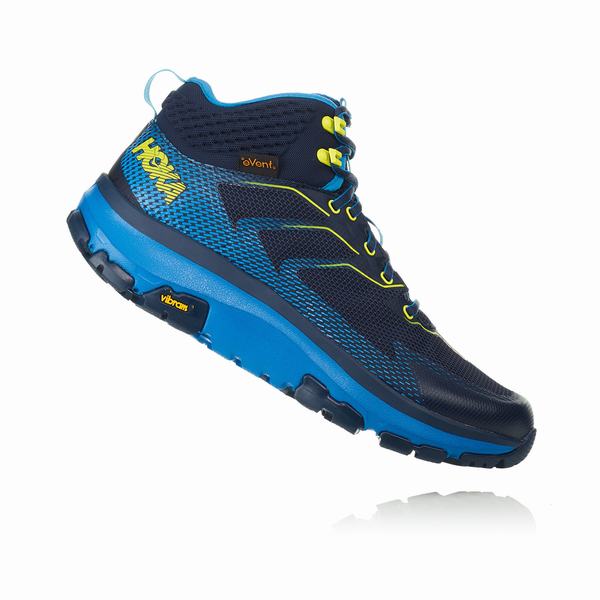 Hoka One One Sky Toa Hiking Boots Mens Black / Blue